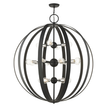  46418-04 - 16 Lt Black Foyer Chandelier