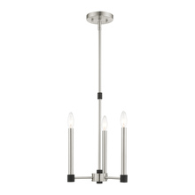  46883-91 - 3 Lt Brushed Nickel Chandelier