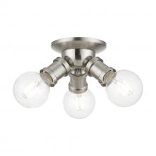  47169-91 - 3 Light Brushed Nickel Flush Mount