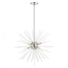  48826-91 - 8 Light Brushed Nickel Pendant Chandelier