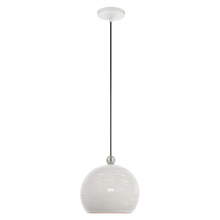  49100-03 - 1 Lt White Pendant