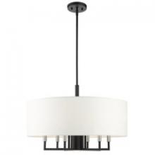  49376-04 - 7 Lt Black Pendant Chandelier