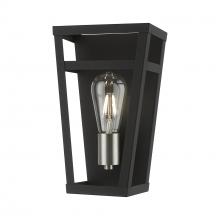  49567-04 - 1 Light Black with Brushed Nickel Accents ADA Sconce