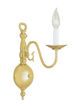  5001-02 - 1 Light Polished Brass Wall Sconce