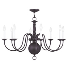  5007-07 - 8 Light Bronze Chandelier