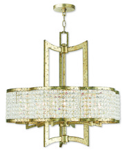  50576-28 - 6 Light Winter Gold Chandelier