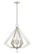  50666-35 - 6 Light Polished Nickel Chandelier