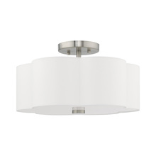  52153-91 - 3 Lt Brushed Nickel Ceiling Mount