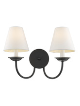  5272-04 - 2 Light Black Wall Sconce