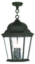  75475-14 - 3 Light Textured Black Chain Lantern