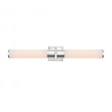  AC11773WN - Positano-2-Light Bathroom Vanity Light-White Glass/Polished Nickel