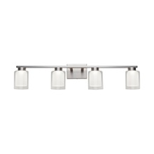  AC7394BN - Saville Collection 4-Light Bathroom Vanity Fixture Brushed Nickel