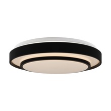  AC7401BK - Aziza Collection 1-Light 15" Flush Mount Black