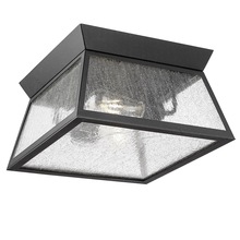  AC8866BK - Lucian Collection 2-Light Outdoor Flushmount Black