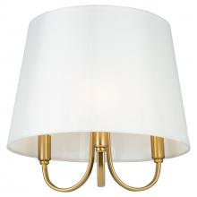  SC13334BG - Rhythm 3 Light Semi-Flush Mount Brushed Gold