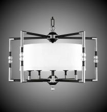 American Brass & Crystal CH3703-32G-36G-ST-GL - 5 Light Magro Drum Shade Chandelier