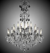 American Brass & Crystal CH9866-A-01G-PI - 6+18 Light Sterling Chandelier