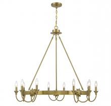  1-2208-10-322 - Sullivan 10-Light Chandelier in Warm Brass