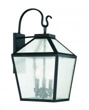  5-101-BK - Woodstock 3-Light Outdoor Wall Lantern in Black