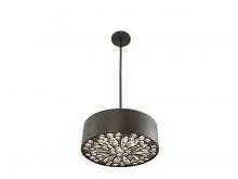  6-1272-4-50 - Azores 4-Light Convertible Semi-Flush or Pendant in Black Cashmere