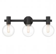  8-3076-3-BK - Wright 3-Light Bathroom Vanity Light in Matte Black