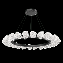  CHB0059-50-MB-BC-CA1-L3 - Blossom Ring Chandelier - 50-Matte Black