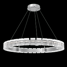  CHB0087-38-CS-TP-CA1-L3 - Tessera 38in Ring-Classic Silver-Pavé Cast Glass