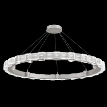  CHB0087-50-BS-TE-CA1-L3 - Tessera 50in Ring-Beige Silver-Tetro Cast Glass