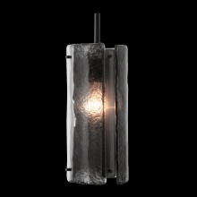  LAB0044-12-BS-IW-C01-E2 - Textured Glass Pendant-Rod Suspended-12