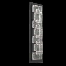  IDB0087-01-MB-TE-L2 - Tessera  Sconce (S)-Matte Black-Tetro Cast Glass