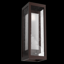  ODB0027-18-SB-F-L2 - Outdoor Double Box Cover Sconce with Glass-Statuary Bronze-Glass