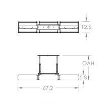  PLB0026-0D-FB-SG-001-E2 - Urban Loft Trestle Linear Suspension-0D-Flat Bronze