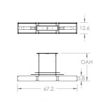  PLB0026-0F-GB-BG-001-E2 - Urban Loft Parallel Linear Suspension-0D-Gilded Brass