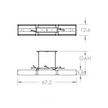  PLB0032-0D-BS-FG-001-E2 - Ironwood Linear Suspension-0D-Metallic Beige Silver