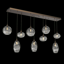 Hammerton PLB0048-09-FB-OS-C01-E2 - Misto Linear 9pc Multi-Pendant