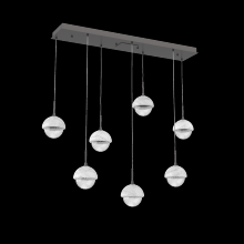  PLB0093-07-GP-WC-C01-L1 - Cabochon Linear Pendant Chandelier