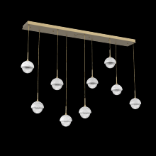  PLB0093-09-GB-WC-C01-L1 - Cabochon Linear Pendant Chandelier