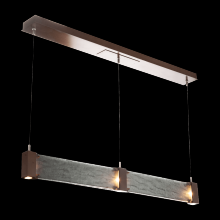  PLB0042-47-MB-SG-CA1-L3 - Parallel Linear Suspension-Matte Black-Granite Glass