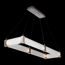  PLB0042-R2-MB-BG-CA1-L1 - Parallel Rectangular Chandelier - 60-Matte Black