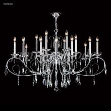  96258S00 - Oval Sculptured Leaf 18 Light Chandelier