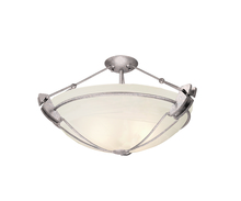  4844PS/ECRU - Grande 24 Inch Semi Flush Mount