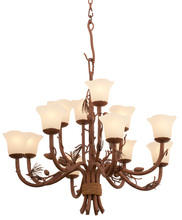  5042PD/1255 - Ponderosa 12 Light Chandelier