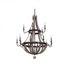  506873FG - Harper (10+5) Light 2 Tier Chandelier