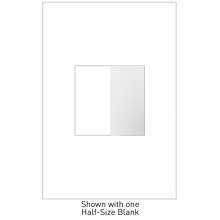  AABK1W4 - adorne® Blank, Half-Size, White