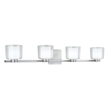  5334-BN-CL - Alexus 4-Light Vanity Sconce - Brushed Nickel