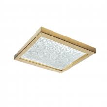  5391-SB-WV - For-Square LED Flush Mount Light - Satin Brass