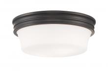  5912-OB-MO - Galen Glass Flush Mount Ceiling Light - Oil Rubbed Bronze