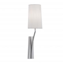  8291-PN-WS - Diamond Narrow Wall Sconce - Polished Nickel with Black Shade