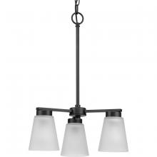  P400400-31M - Tanner Collection Three-Light Matte Black Transitional Chandelier