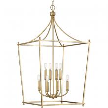  P500371-109 - Parkhurst Collection Eight-Light New Traditional Brushed Bronze Chandelier Foyer Light